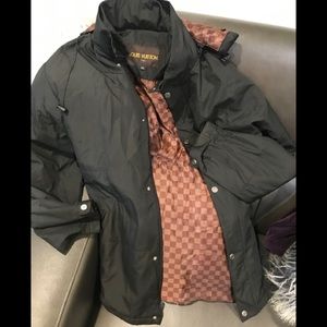 Auth. Louis Vuitton Nylon/Cotton Hoodie Jacket